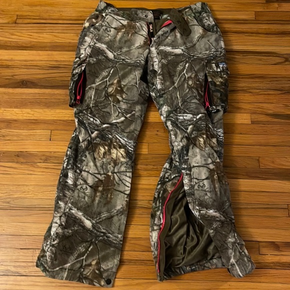 Fleece camouflage hunting pants - Picture 1 of 7